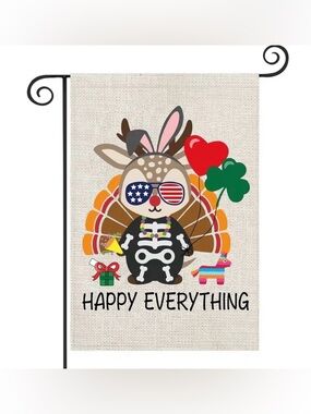 Garden Flag Happy Everything, NEW